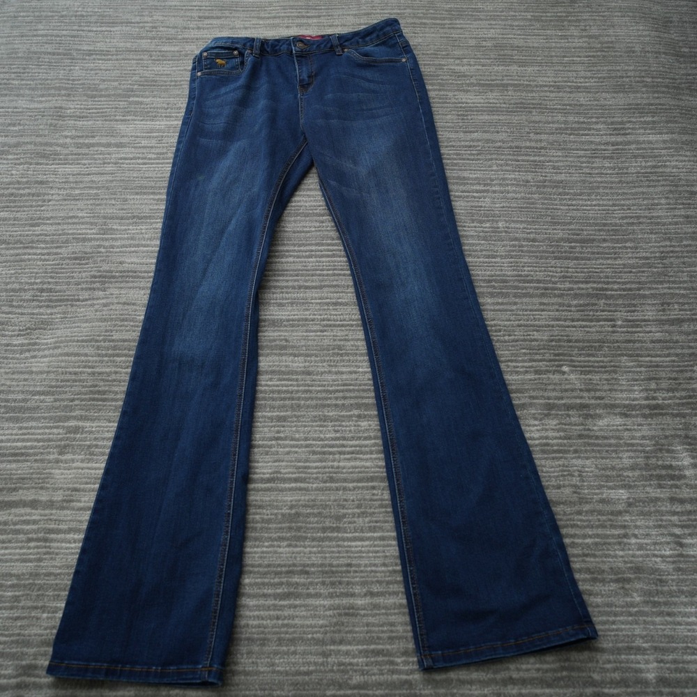 Ringers Western Women Jeans Blue Katherine Mid Rise Boot Leg 16 Measured 34x36.5